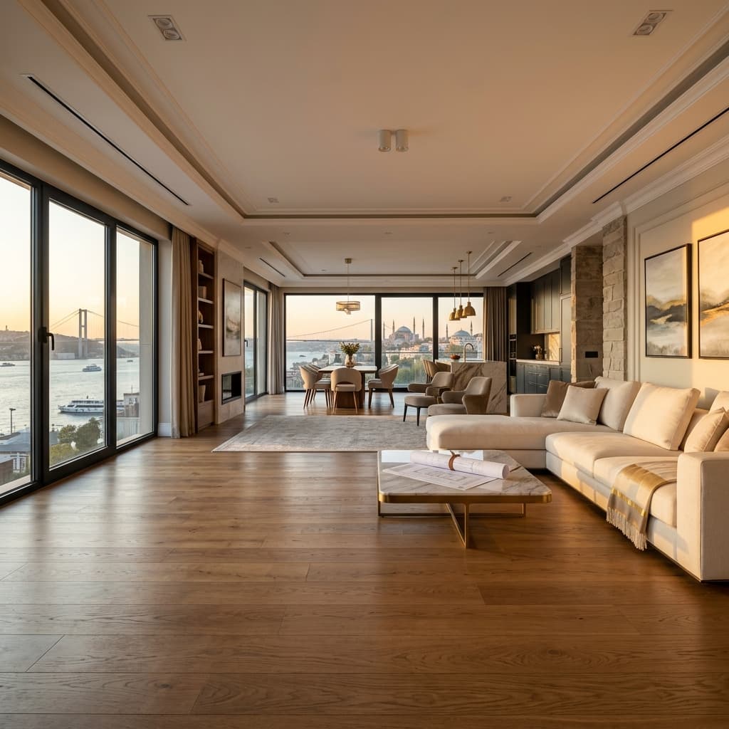 Ultra realistic luxury interior design of premium residence